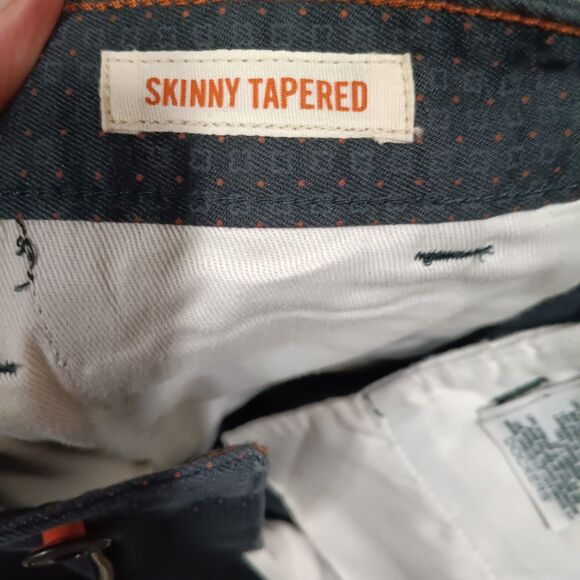 Dockers Alpha Khaki Mens Pants Slim Tapered Fit 38X34 Blue All Over Print - Picture 7 of 7